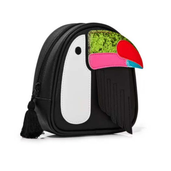Bath & Body Works Handbags - Bath & Body Works Sparkle Toucan Cosmetic Pouch